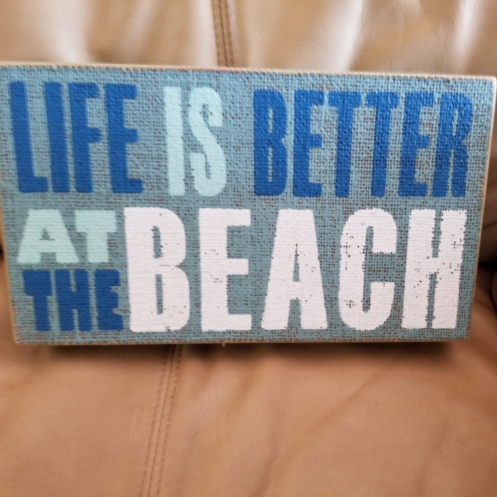 Beach sign